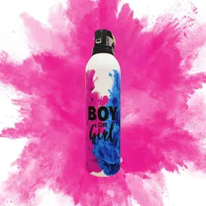 Mini Pink Gender Reveal Extinguisher, Festive Outdoor Spray, Quick Burst Party Supply