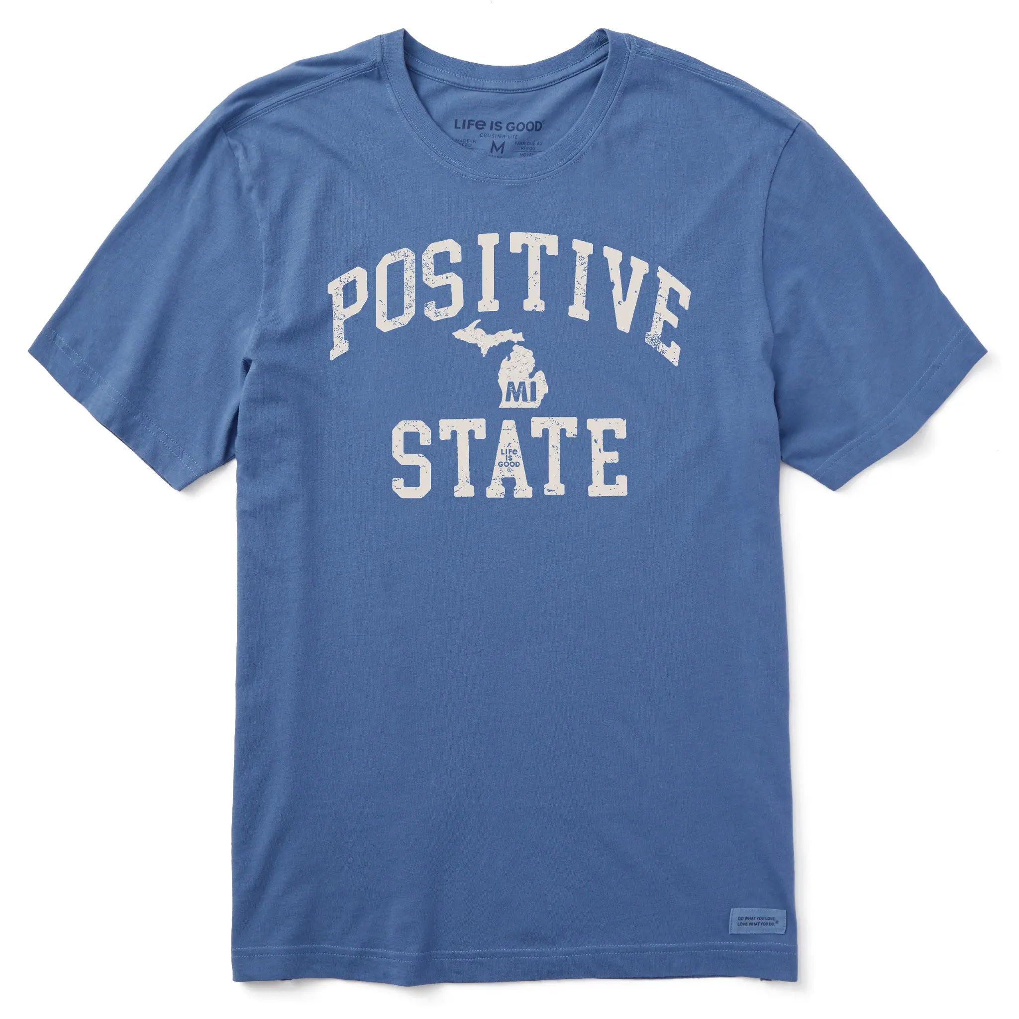 Men's Positive State Michigan Short Sleeve Crusher Tee Men's Positive State Michigan Short Sleeve Crusher Tee