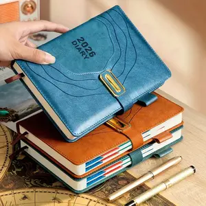 Brave Moose 2026 Planner, Daily Planner, Planner Notebook, College Planner, Thick Pages and Sturdy Hard Cover, Elegant Design, Metal Buckle Closure, Ideal for Home Office School Use