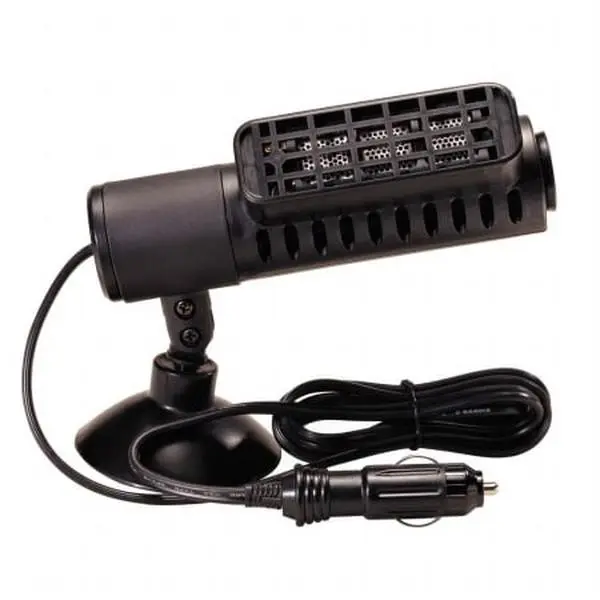 Caframo 9303CABCS Fairview 12V/100Watts Defogger - Easy Install, Space Saver, Completely Safe, Genuine PTC Ceramic Element, 5 Ft. Plug-In, Suction Cup & Permanent Screw Down Base, Clears Fogginess, Sure Grip Suction Cup, Two Installation Options