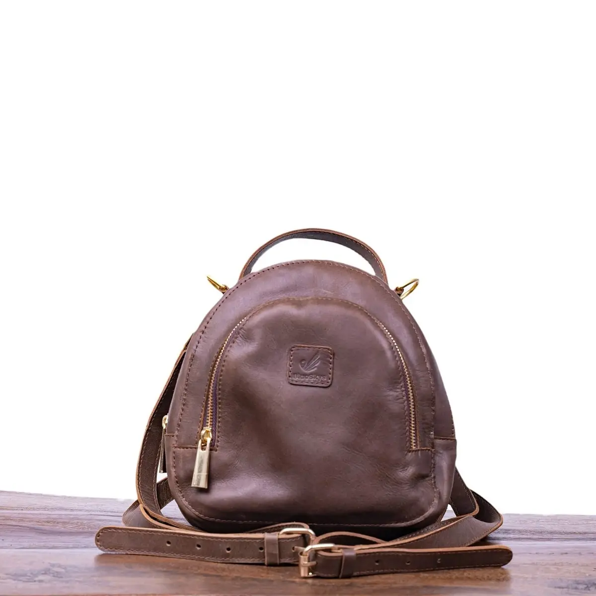 Moolah mini leather backpack