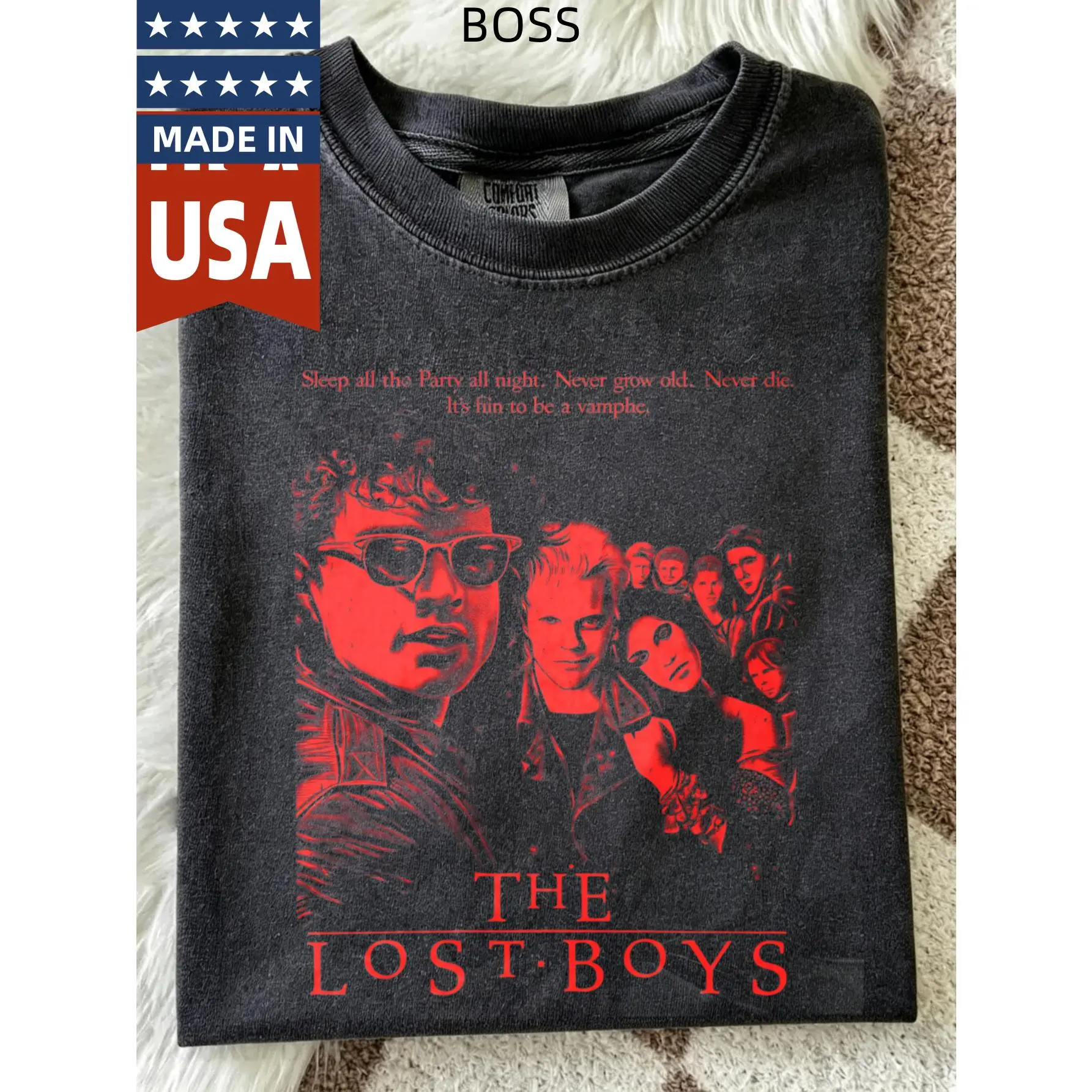 Men's Vintage The Lost Boys Unisex Casual Cotton Comfort Colors T-Shirt, Comfortable Daywear Top
