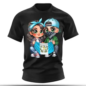 Guatemalan couple design, unisex wear, Guatemala flag, Guatemala