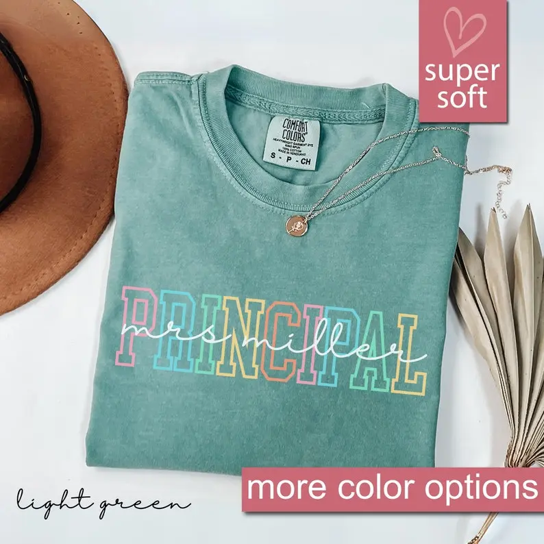 Comfort Colors® Principal T Shirt, principal gift, Gift for Principal, Teacher Appreciation Shirt, Best Teacher Shirt, Back To School Shirt