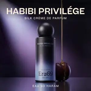 Era69 Habibi Privilége — Silk Déodorant Crème de Parfum for Intimate Skin with Shikimic Acid. Hushes Odor, Smooths & Hydrates. Plum, Patchouli & Orange Blossom. 3.4 oz