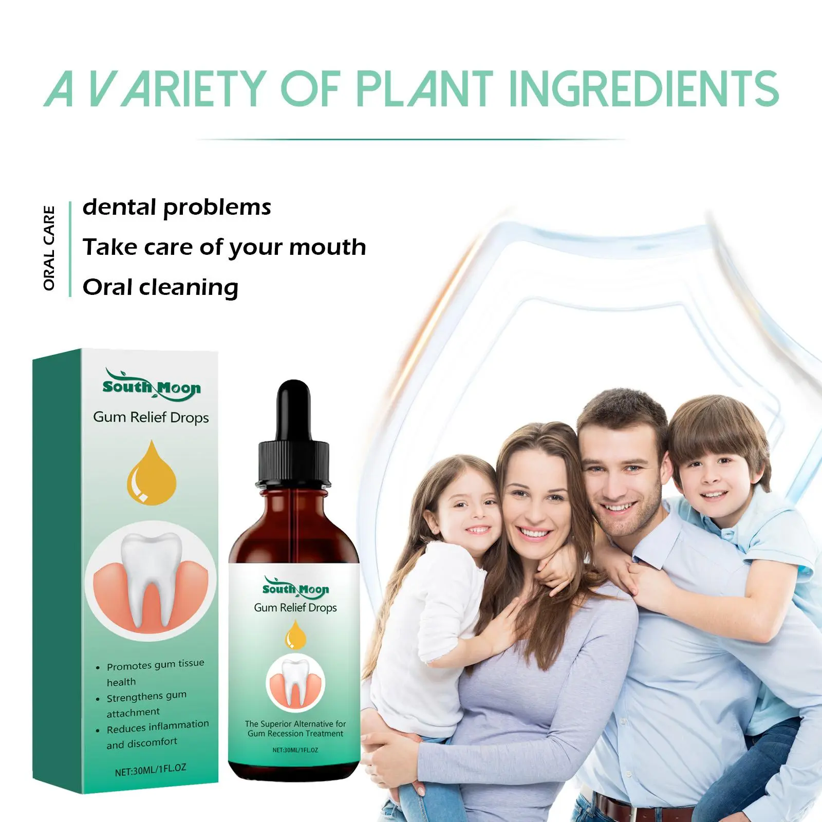 Gingival Repair Drops Quickly Repair Cavities Caries Gingival Swelling Gum Cleaning Care Oral Periodontal Hygiene Remove Stain