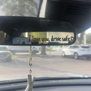 Rhinestone Letter Design Car Pendant, Sparkling Hanging Charm and Lucky Reflective Ornament, Durable Car Interior Accessories, Car Accessory, Car Interior Decoration