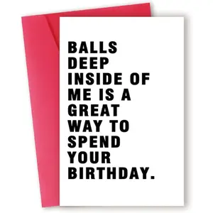 Rude Birthday Card for Husband from Wife, Dirty Birthday Card for Fiance Boyfriend, Raunchy Birthday Card for Him, Birthday Gift Idea for Men