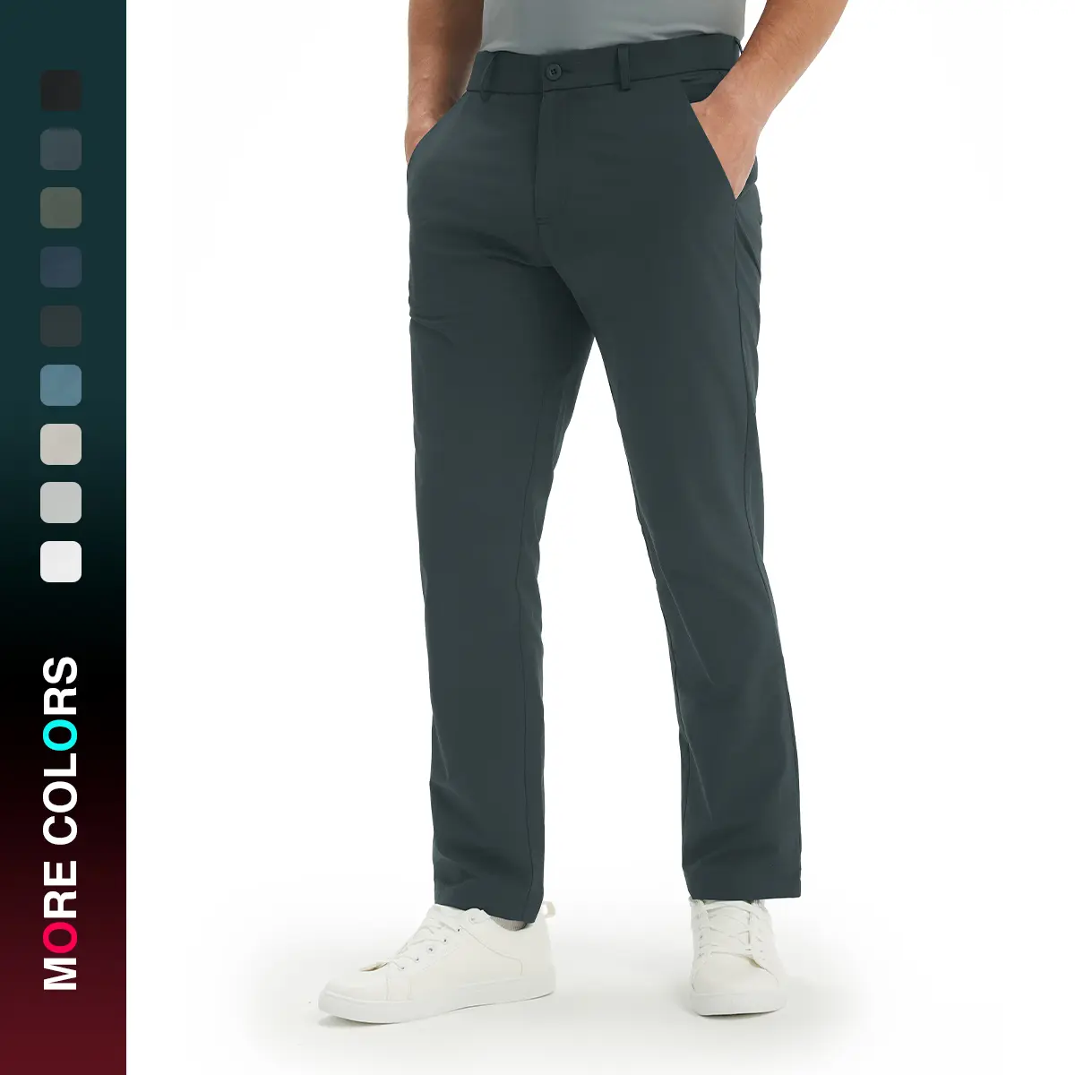 MAELREG Golf Pants Men Stretch Lightweight 30"/32"/34" Inseam Comfy Quick Dry Work Casual Dress Pants with 4 Pockets