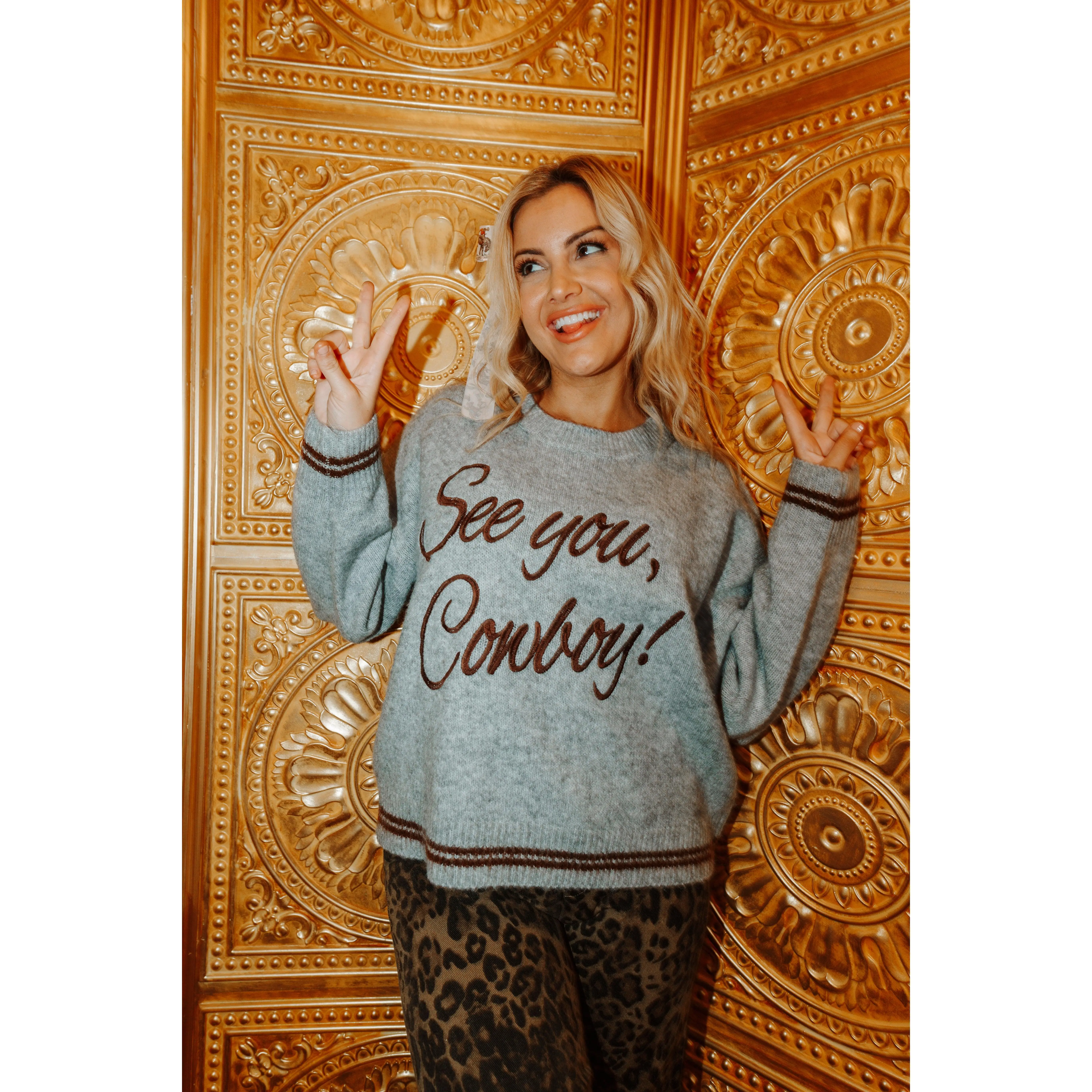 See You Cowboy Sweater