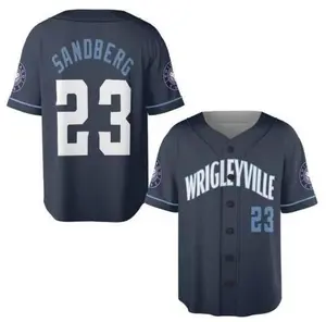 Full Print Sandberg #23 Baseball Jersey Jersey, Print Baseball Jersey, Sport Jersey for Men and Women, Baseball Jersey Style