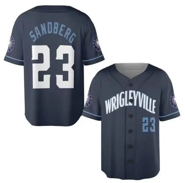 Full Print Sandberg #23 Baseball Jersey Jersey, Print Baseball Jersey, Sport Jersey for Men and Women, Baseball Jersey Style