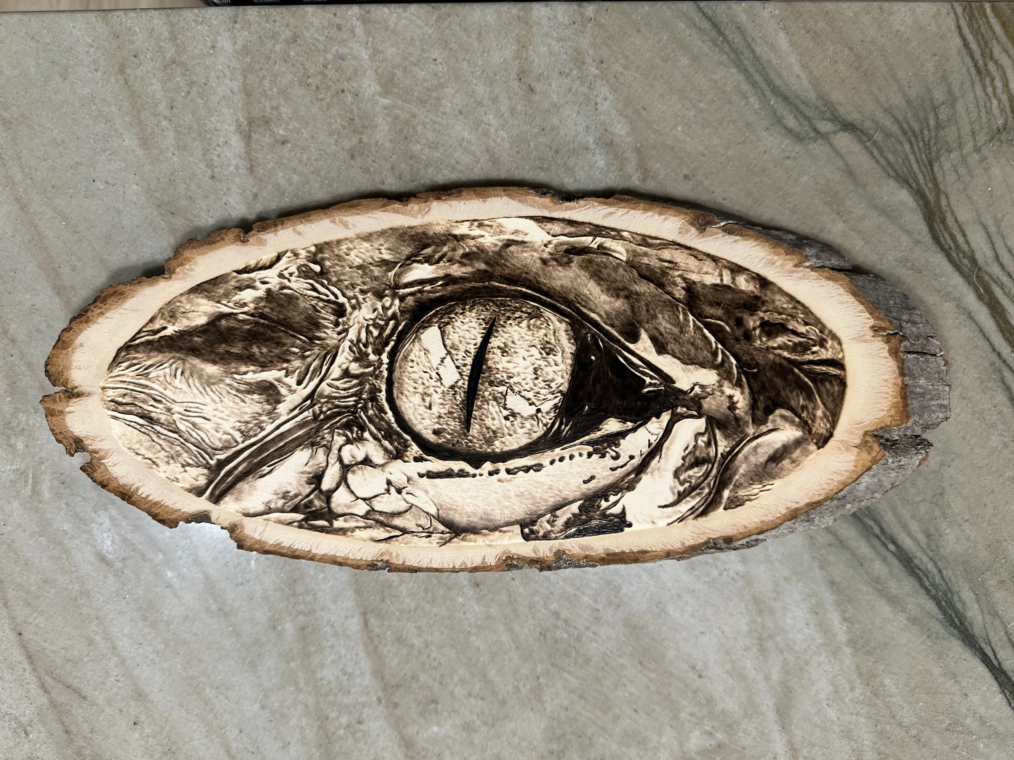 Alligator Eye Collectible Cultural Art Piece