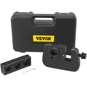 VEVOR AG-7843B Manual A/C Hose Crimper Kit AC Repair Tools Handheld Hose Crimping Tools Hose Crimper Hose Crimping Machine with 4 Dies Whole Set