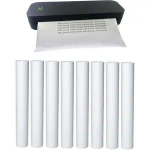 , 8 rolls, thermal printer paper 8.5x11 letter size, rolled, BPA free. For aixiqee,, GUTHERREN, minzhi, Jadens, Gloryang, Peripage, Munbyn, Hprt, Phomemo, other printers(lasting 3 years)