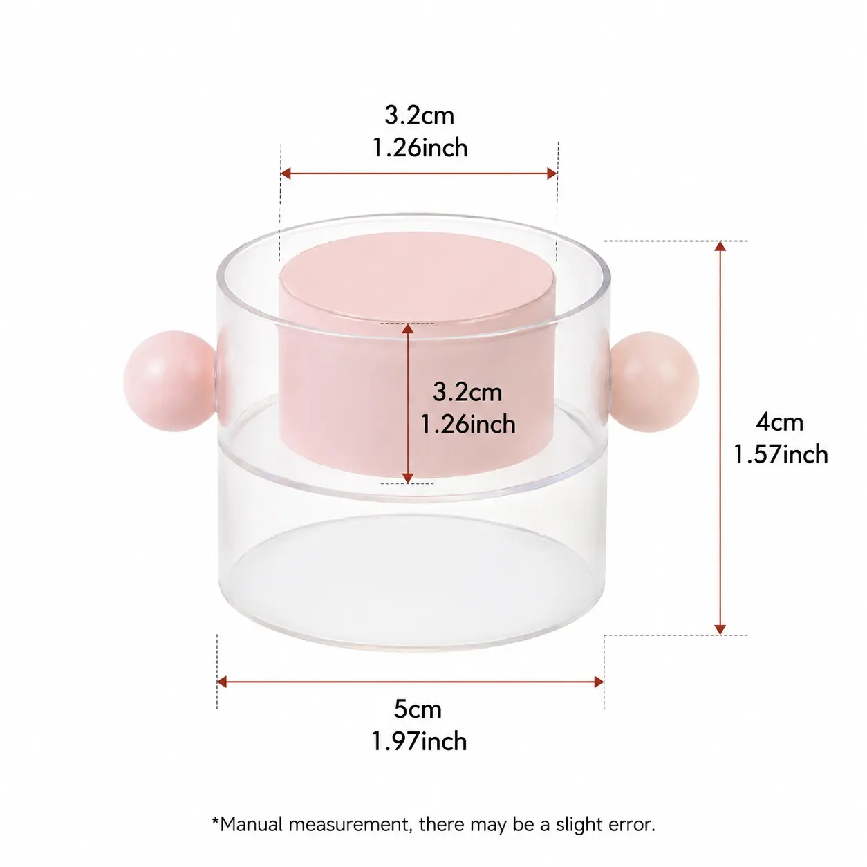 1-Piece Portable Cartoon Herbal Grinder - Lightweight Compact Food Prep Tool, Transparent Kitchen Accessory with Easy Twist, for Home & Travel Herb Grinding into Fine Powder