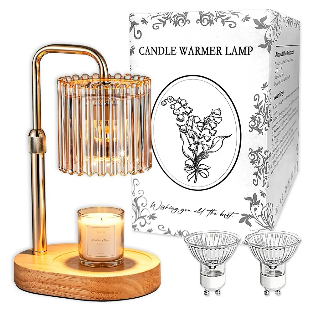 Aesthetic Scent Lamp with Bellflower Floral Design, Height Adjustable Wax Melt Warmer with Timer for Bedroom Decor, Includes 2 Extra Bulbs, Bedroom Lamp, Bellflower Shape, Room Decor, Home, Aesthetic Room Decor