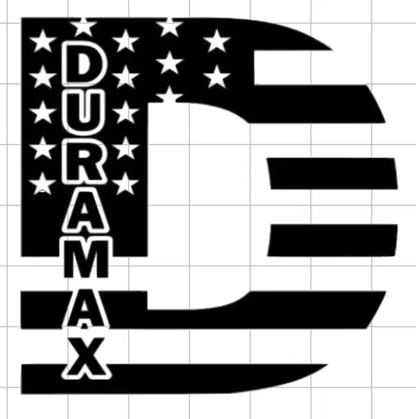 Duramax Flag Car Decal