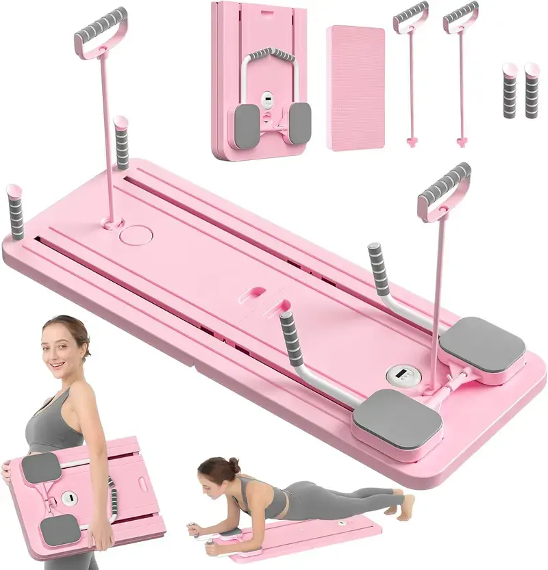 2026 New  Upgrade Pilates Board,ab workut,Multi-functional Ab Exercise Board,FoldableHome Pilates Reformer with Knee Mat ,Home advanced pilates,Abdominal & Core Strength Training with Full-Body Toning Support, Ab Crunch Trainer