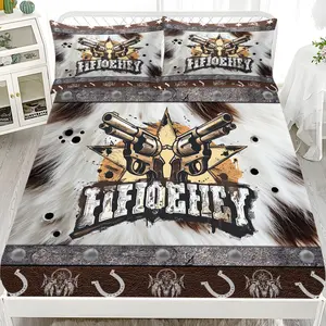 Bed Sheet Set (1 Bed Sheet + 2 Pillowcases), Modern Style, Comfortable, Suitable for Dorms, Bedrooms, Hotels, All Seasons, No Padding