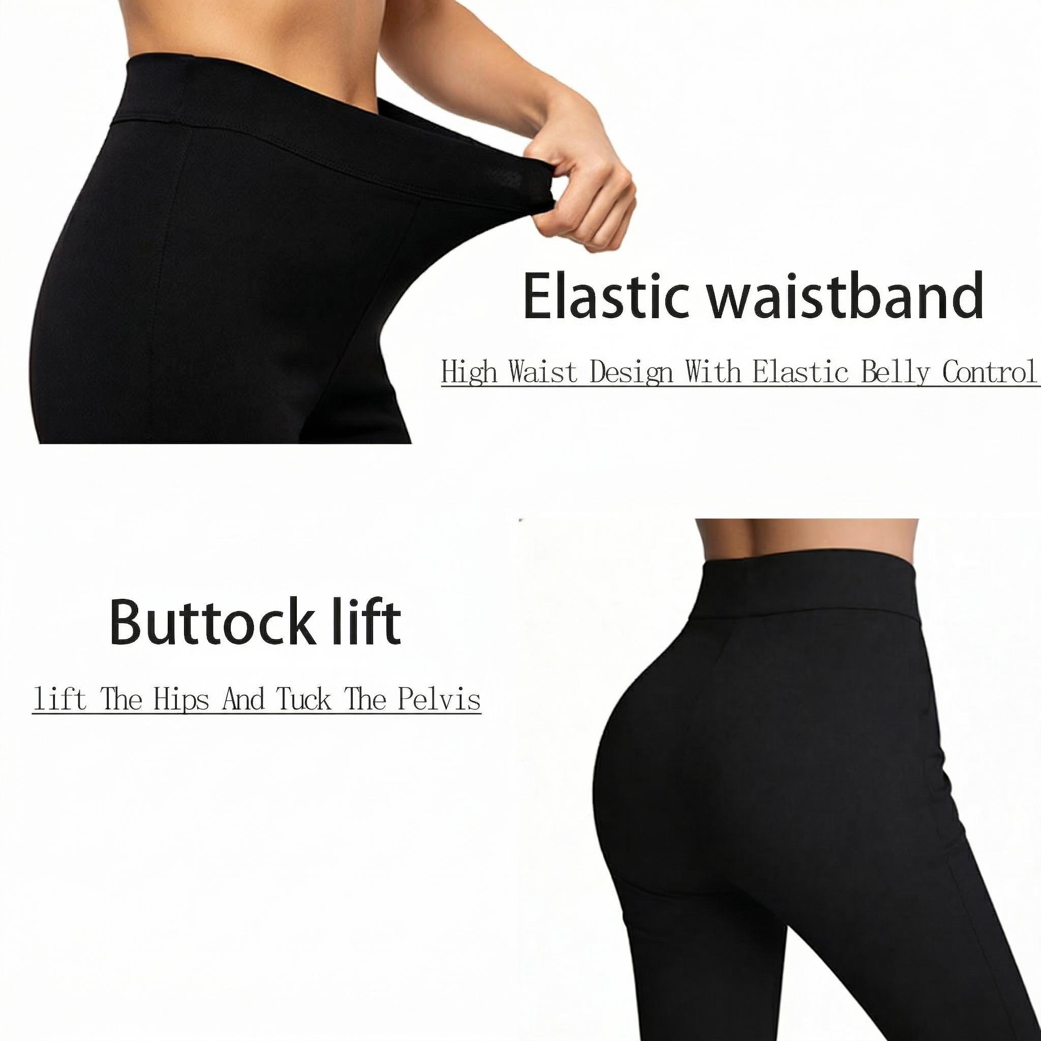 CQQNBV Loose High-Waist Business Casual Pants Yoga Pants Women Wide Leg Pants Comfortable bell-bottoms