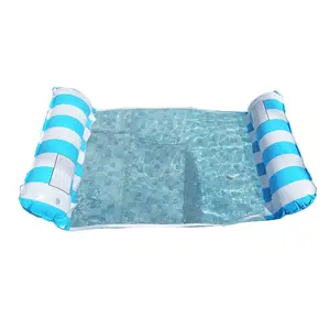 Adult Inflatable Pool Float Lounger Chair Hammock with Mesh Net, Water Floating Bed for Swimming Pools, Comfortable Relaxation Seat