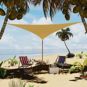 Garvee Sun Shade Sail 12'X12'X12' Patio Shade Triangle and Parasol - UV Block Outdoor Shade for Backyard Patio