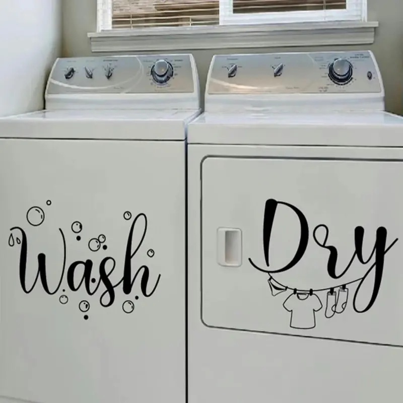 DIY Scrapbooking Reusable Wash/Dry Stickers - No Battery Needed, Compatible with Washers & Dryers, Ideal for Everyday Use, Vinyl Decal, Wash/Dry Vinyl Decal