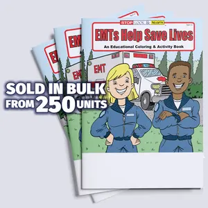EMTs Help Save Lives - Bulk Coloring & Activity Books (250+) - Add Your Imprint