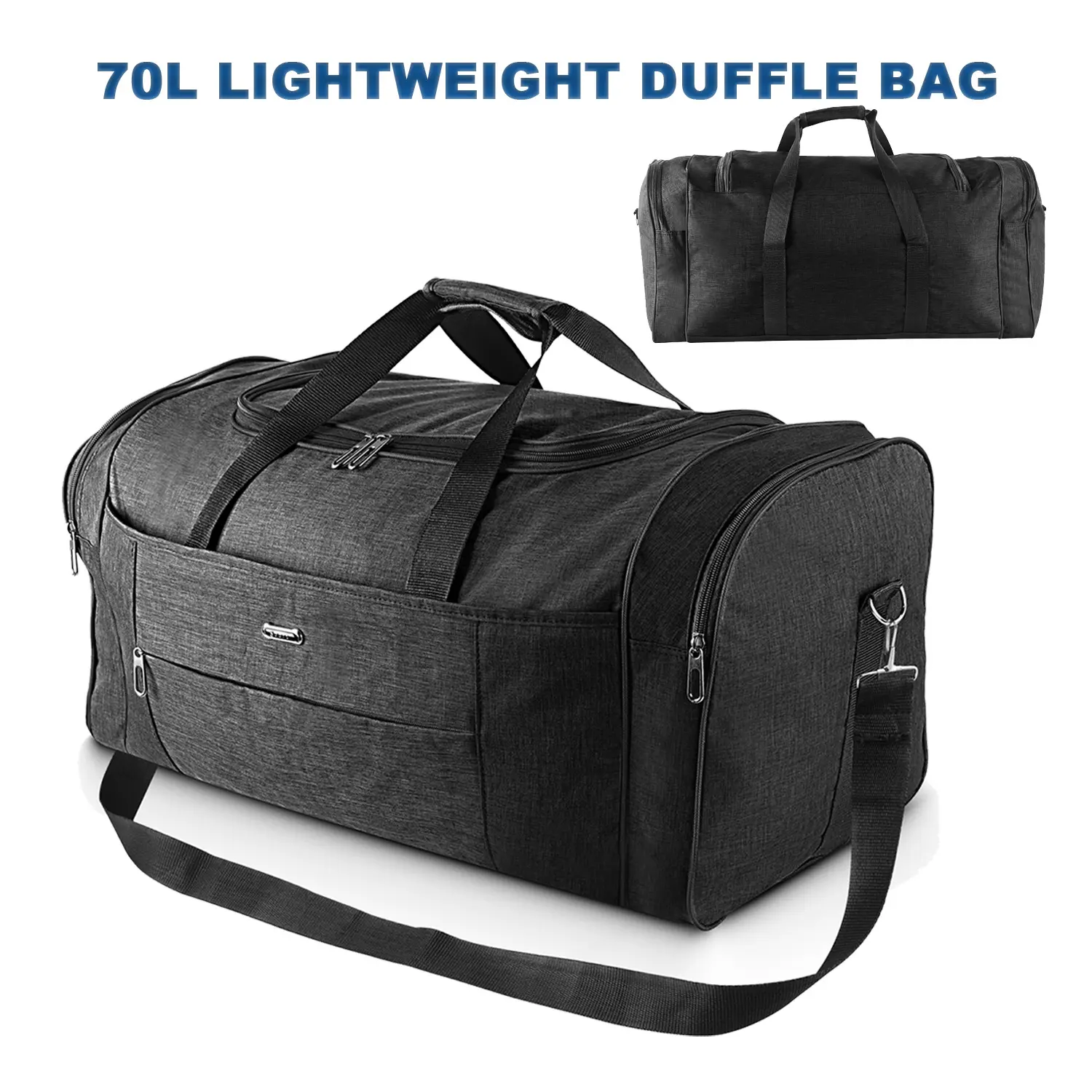 Men's Tactical High-Capacity Duffel Bag, Durable Oxford Cloth Weekender and Gym Bag with Multi-Compartment Design & Backpack Straps, Perfect Travel Bag, Travel Duffle Bags