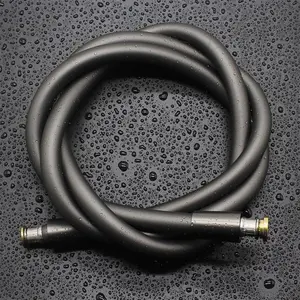 Flexible 59-Inch Shower Hose, Ultra Soft Silicone with Anti-Tangle Design, Brass Connectors, Ideal for Pet Bathing & Family Showers