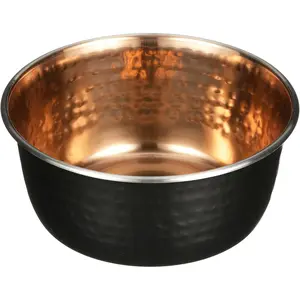 Hammered Decorative Designer Bowls - Luxury Style   and  Dishes (Small, Black Copper)