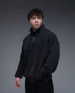 EKKO Oversized Terry Cotton Quarter Zip 100% Cotton
