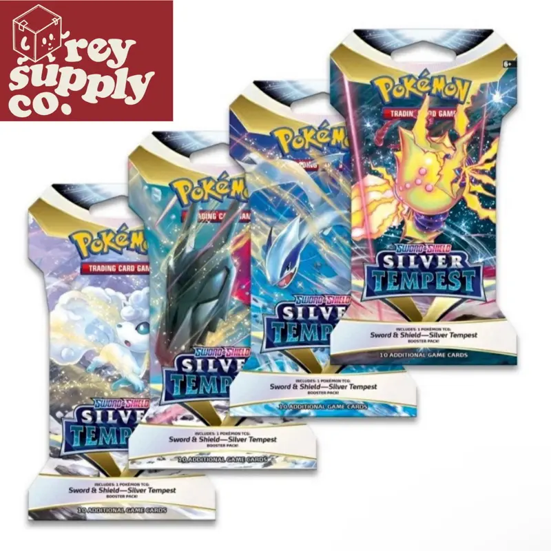 Pokemon Sword & Shield Silver Tempest Official TCG Sleeved Booster Pack - Collectible Cards