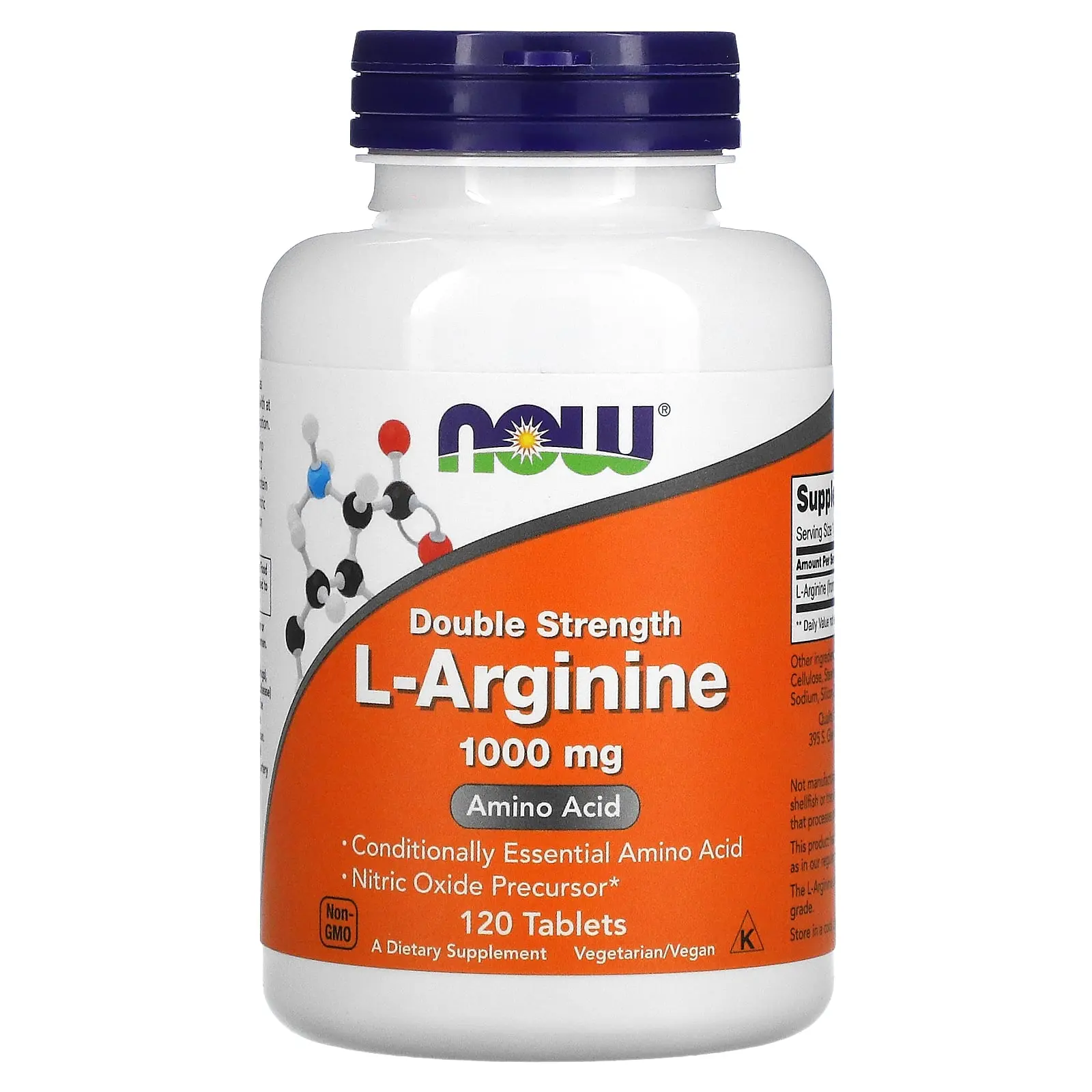 NOW Foods L-Arginine, 1,000 mg, 120 Tablets
