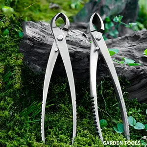 Stainless Steel Bonsai Pruning Shears, Round/curved Mouth Branch Trimmers, Professional Gardening Tools for Bonsai Shaping & Maintenance
