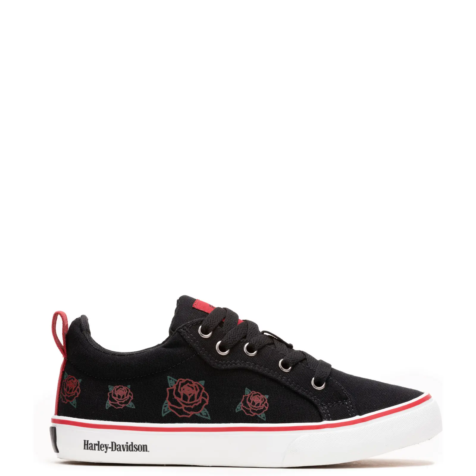 Harley-Davidson Torland D84003 Womens Black Canvas Lifestyle Sneakers Shoes