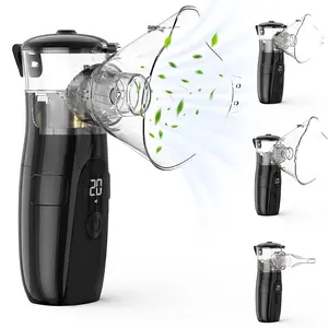 Portable Handheld Nebulizer, Nebulizer Machine (Smart Digital Display)  for Adults & Kids, Rechargeable Nebulizer for Home & Travel Breathing Needs, USB-powered, Emergency Use