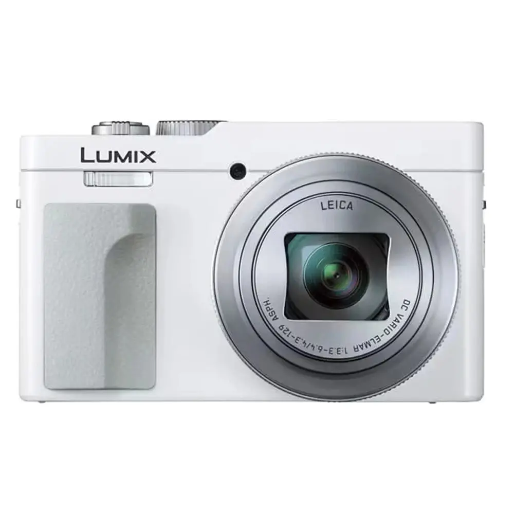 Panasonic TZ99-ZS99 Digital Point & Shoot Camera (White) - Flash Equipped, Handheld Design, Built-In Port, Intuitive Buttons, High-Quality Lens