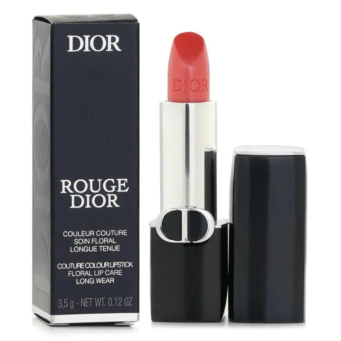 DIOR Rouge Dior Satin Lipstick - #365 New World, Makeup Cosmetic with Flower Extract, Shea Butter & Hyaluronic Acid