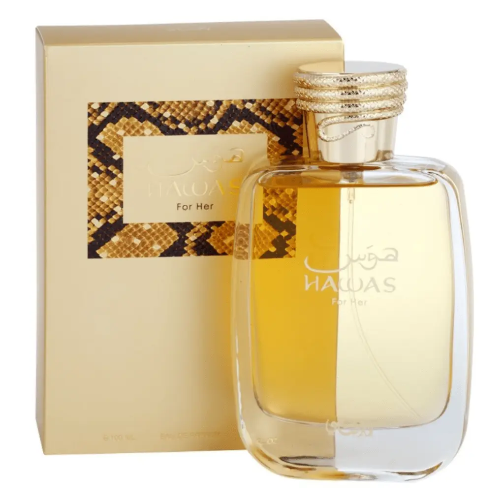 Lattafa Rasasi Hawas For Her Eau de Parfum - 100ml/3.4oz Floral Fruity Daily Wear Perfume (Single Item)