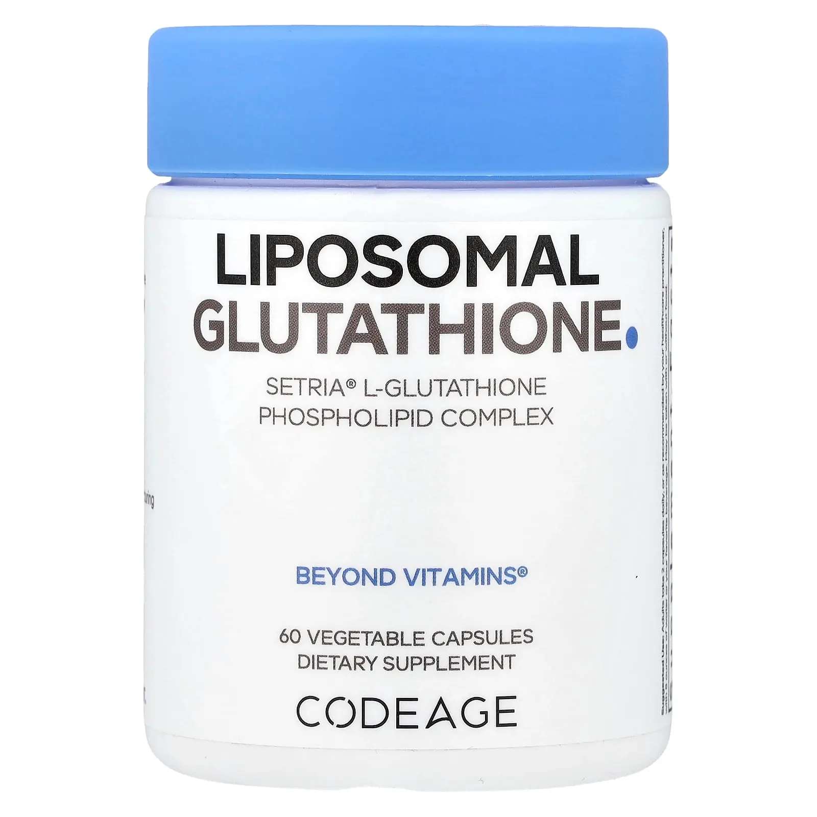 Codeage Liposomal Glutathione, 60 Vegetable Capsules (250 mg per Capsule)