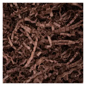 MagicWater Crinkle Coffee Brown Cut Paper for Gift Baskets Shredded Filler Basket Filler Gift Boxes Bridesmaid Gifts Christmas Stuffers Ideal for All Occasions Eco-Friendly USA Made
