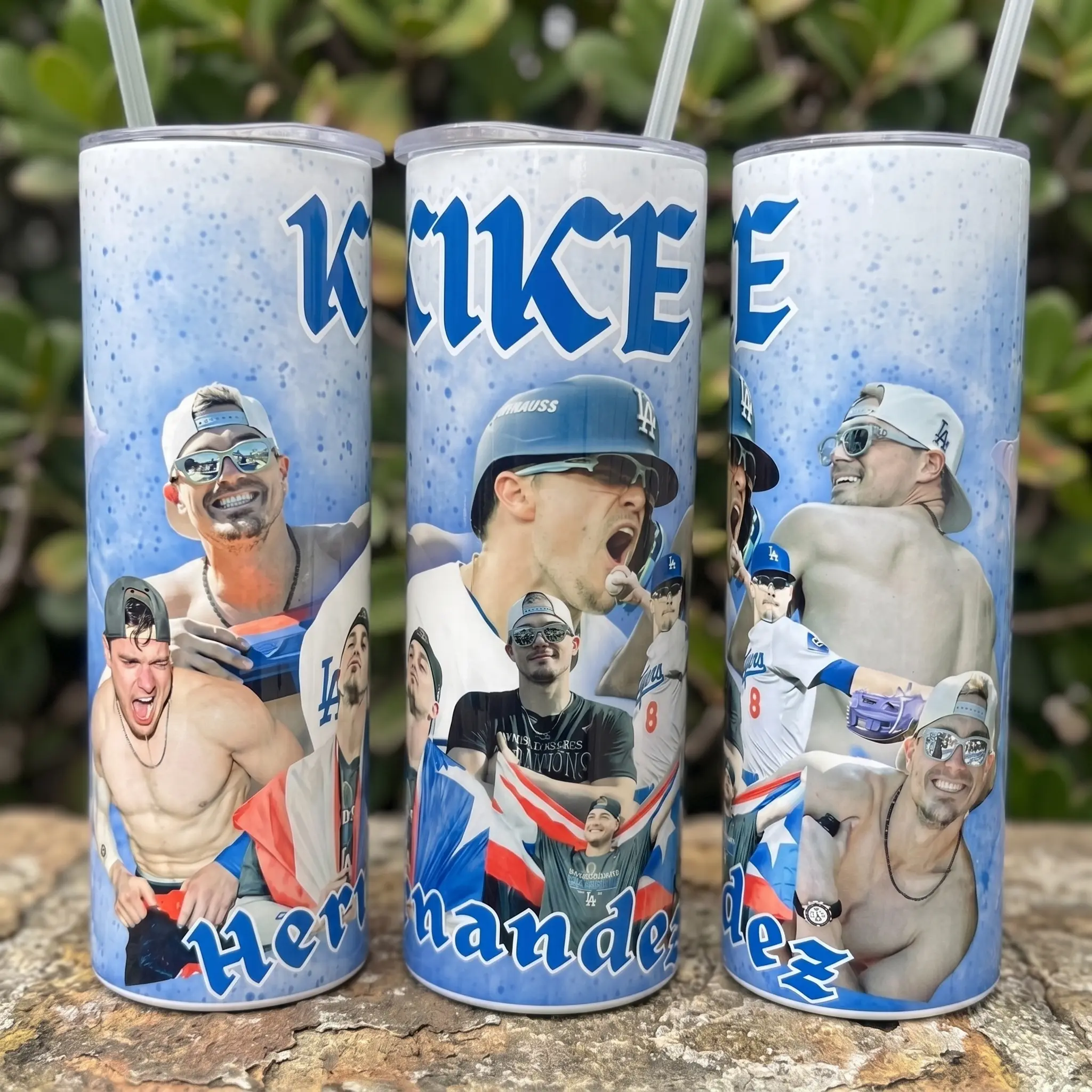 Kiké Hernández Baseball Tumbler Collection, Insulated Travel Mug, Sports Fan Gift