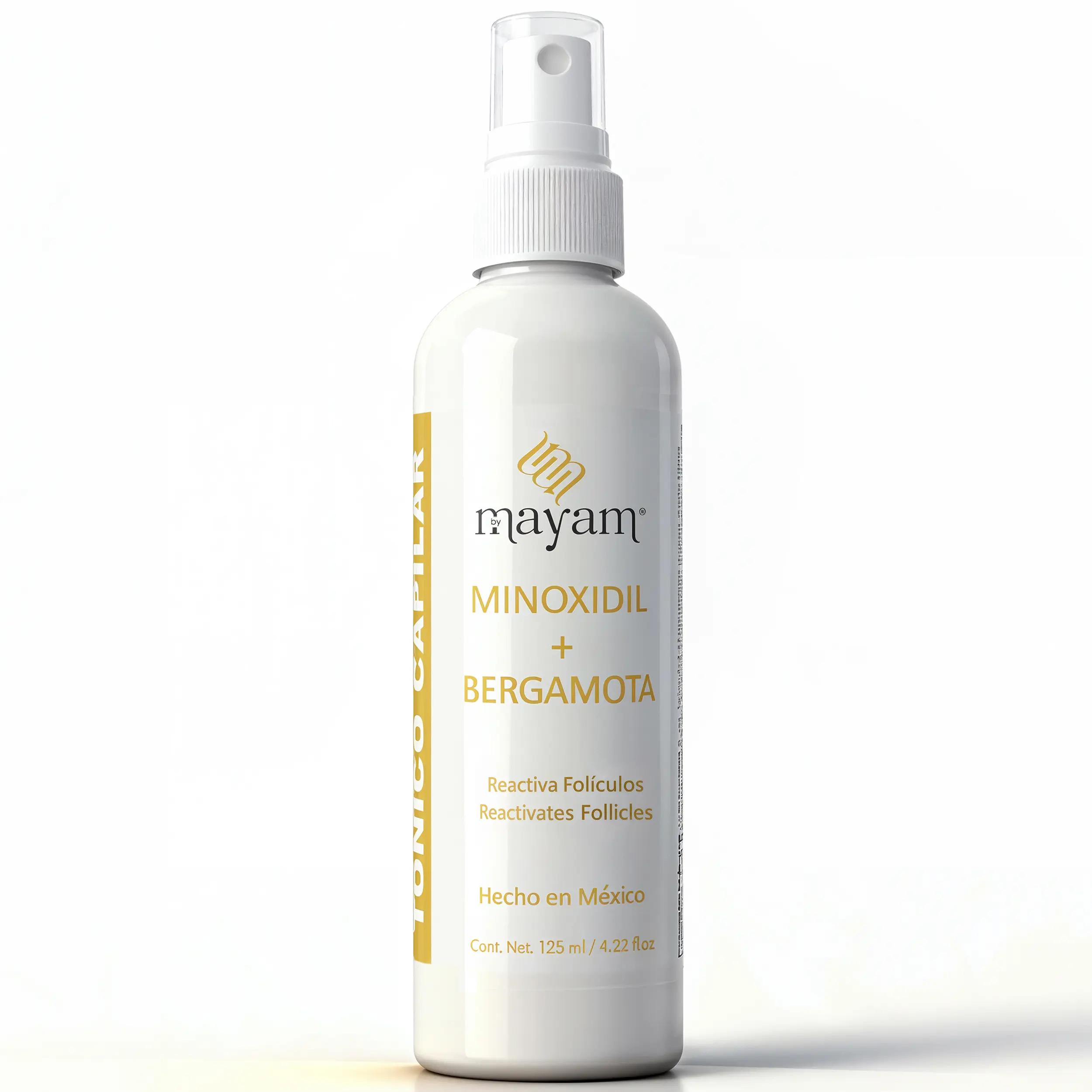 Hair Tonic Minoxidil + Bergamot – Fast Hair Growth Spray for Bald Spots | 125ml | Made in Mexico