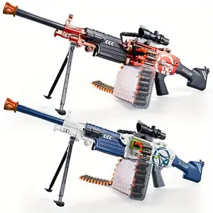 LeHui Rechargeable Foam Dart Blaster Toy Set, Chain Feed EVA Soft Darts, Sturdy Build Leisure Game Toy, Backyard Activity Gift for Teens 14+