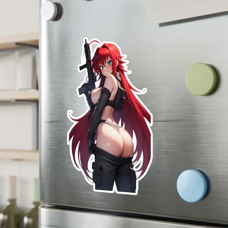 Rias Gremory Vinyl Decal: High School Anime, Tactical Army Girl