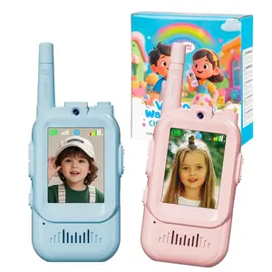 Kids Video Walkie Talkies 2-Pack, Long Range & Built-in Camera, Ideal for Outdoor Play Ages 3-12