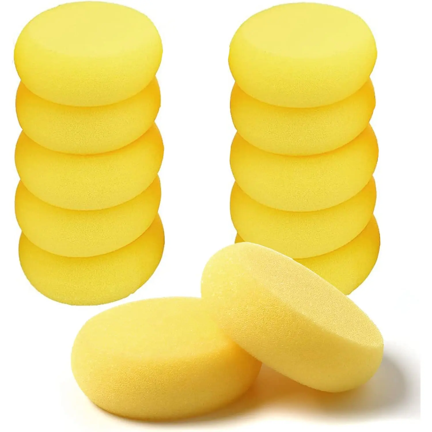 12 Pcs Round Painting Sponge  2.96inch Yw Craft Sponges  Sponge for Face Painting Art Crafts