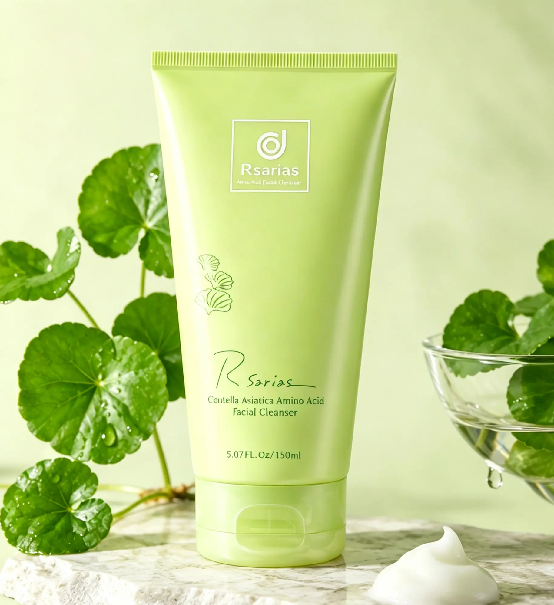 【Rsarias】Snowgrass Amino Acid Facial Cleanser | Gentle and soothing, deep pore cleansing | Suitable for skin care, blackhead and pore care 150ml